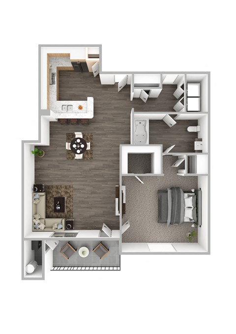 Aqua Floor Plan at The Michael B Townhomes and Flats, Las Vegas, NV 89148
